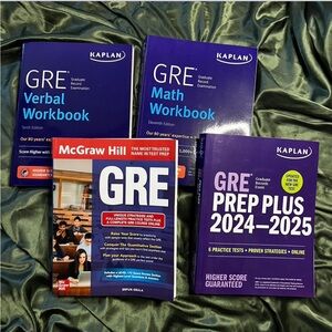 Kaplan GRE Prep Collection with McGraw Hill Guide - Blue and Red